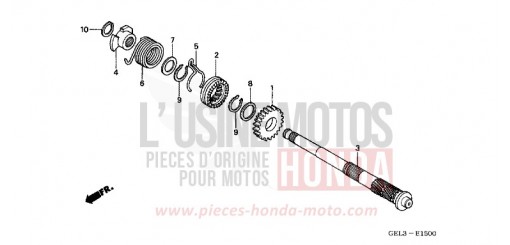 AXE DE KICKSTARTER XR50R2 de 2002